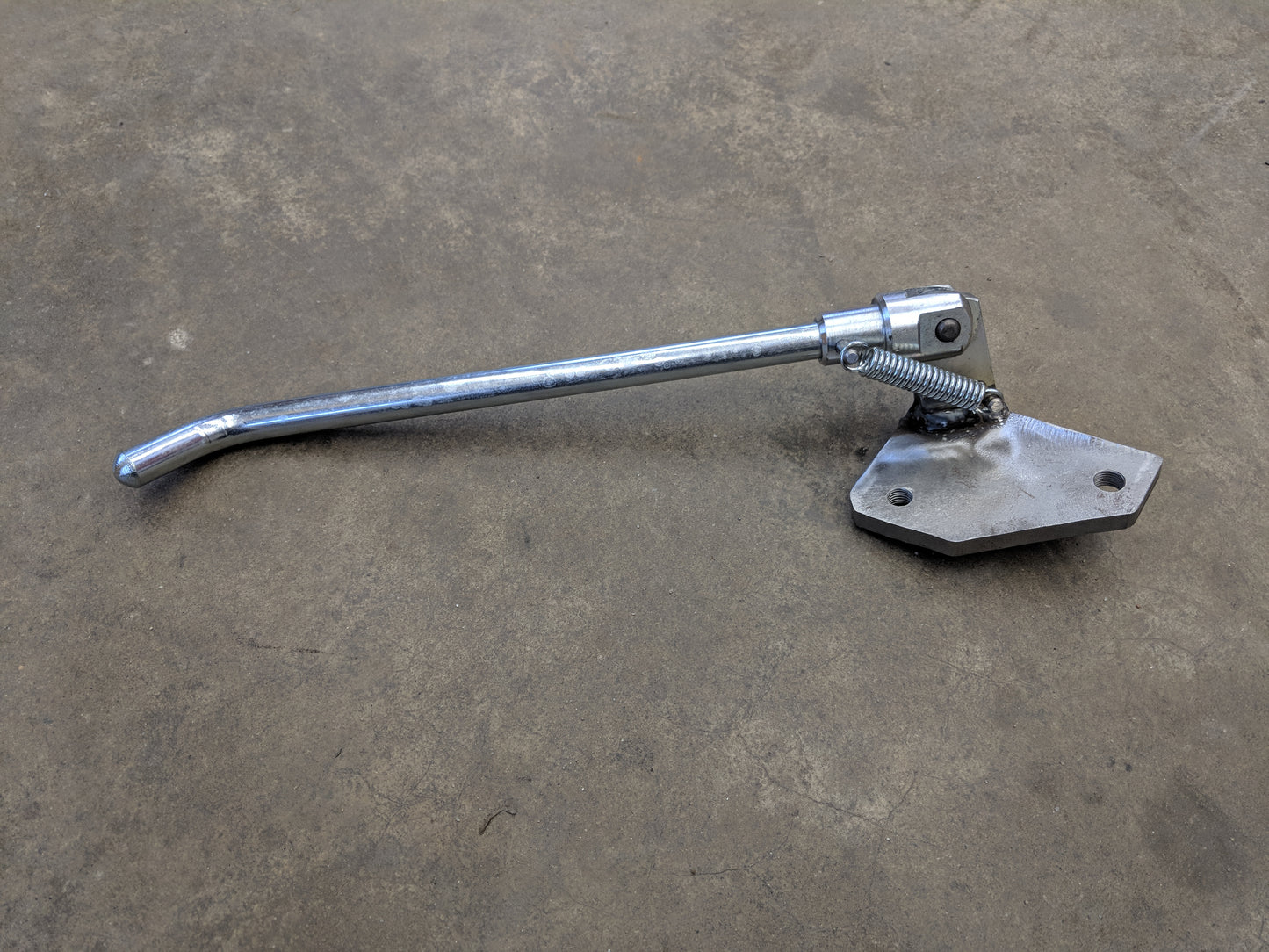 Custom Brown Side Stand for Tonti Frame Moto Guzzi / Custom Moto Guzzi Kickstand