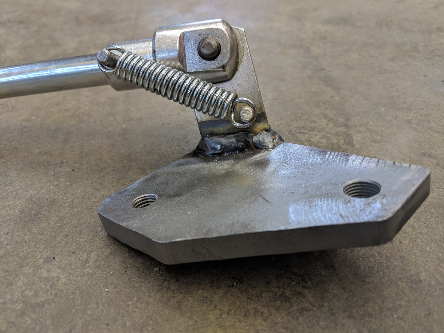 Custom Brown Side Stand for Tonti Frame Moto Guzzi / Custom Moto Guzzi Kickstand